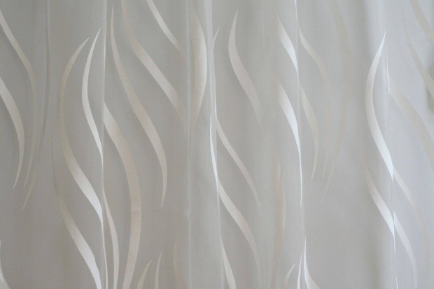 Új Hófehér fényáteresztő organza függöny (7,4m 290 cm) Akció