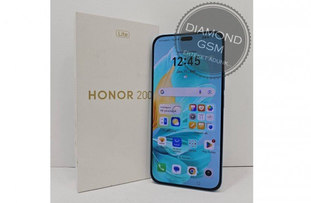 j Honor 200 Lite 128 GB, Kk sznben, Bemutat darab,