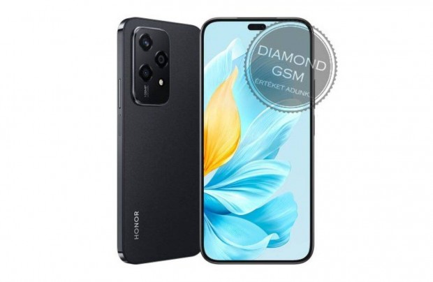 j Honor 200 Lite 256/8 GB Dual, Fekete sznben, gyri