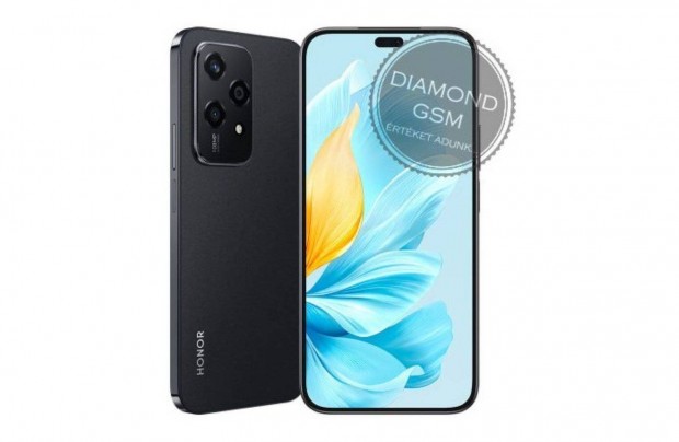 j Honor 200 Lite 256/8 GB Dual, Fekete sznben, gyri