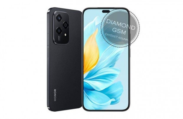 j Honor 200 Lite 256/8 GB Dual, Fekete sznben, gyri