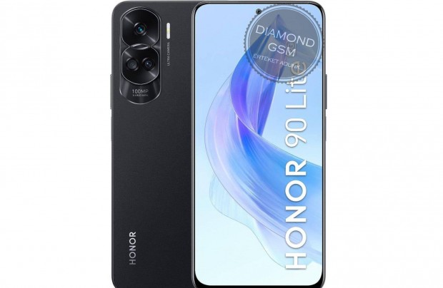 j Honor 90 Lite 5G 256/8 GB Dual, Fekete sznben,