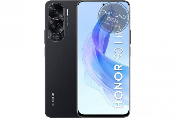 j Honor 90 Lite 5G 256/8 GB Dual, Fekete sznben,