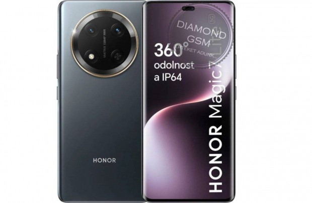 Új Honor Magic7 Lite 5G 256/8 GB Dual, Fekete színben,