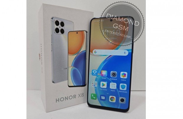 j Honor X8 128 GB, Kk sznben, Bemutat darab,