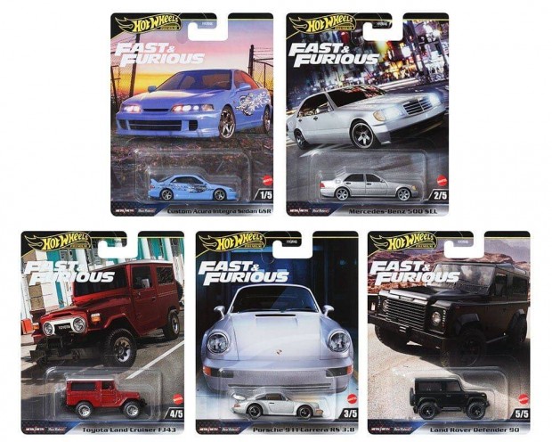 j Hot Wheels Fast&Furious szett 1:64