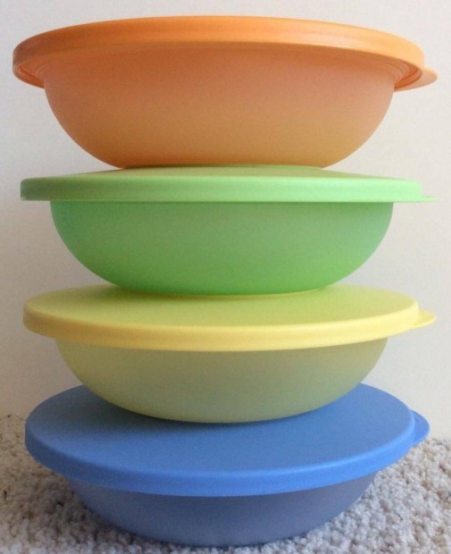 Új Hullám Kvartett 4* 400 ml tányérok Tupperware