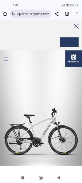 Új Husqvarna/KTM Town B2 fullos trekking kerékpár