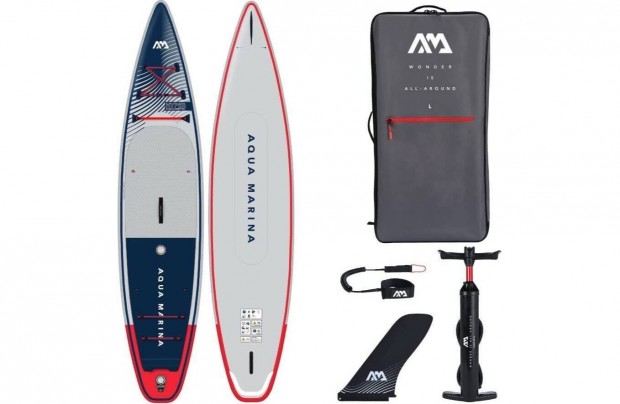 Új Hyper 12'6" SUP deszka szörf (Navy) - Touring iSUP, 3.81m/15cm