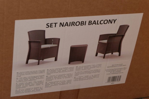 Új IDEA Balcony kerti bútor rattan asztal fotel szék Ingyen szállítás