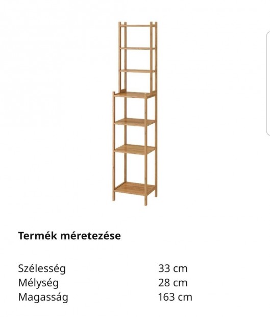 j IKEA Ragrund bambusz polc