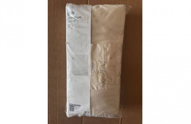Új Ikea Len Gumis Lepedő Kiságyhoz Fehér 2 db / csomag 60 x 120 cm