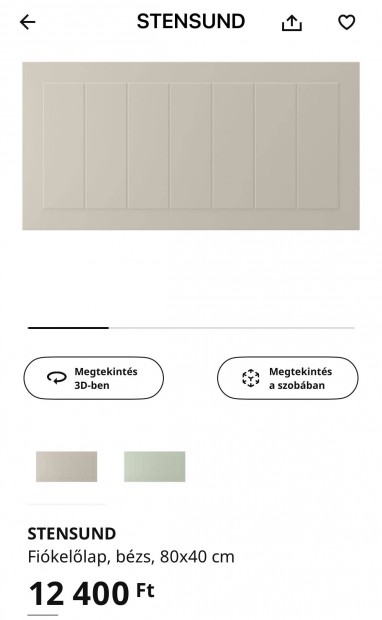 Új Ikea Stensund Fiókelőlap 80x20 és 80x40 Óbuda