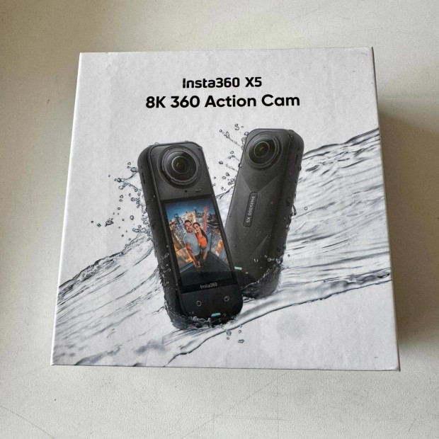 Új Insta360 X5 8K Akciókamera 2év gari