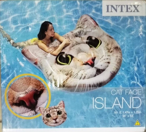 j Intex cica matrac 147x135 cm cics macska macsks
