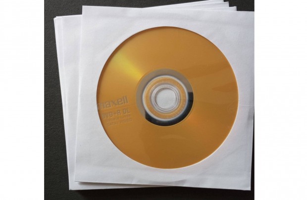 j rhat 8,5GB DVD+R lemez paprtokban 10 darab maradt Maxell mrka