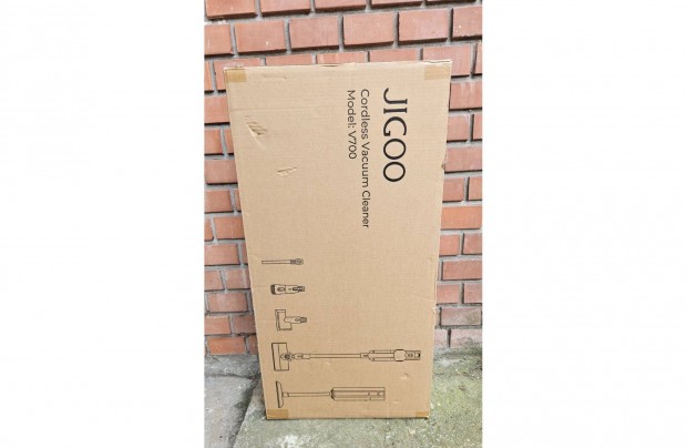 Új Jigoo V700 önürítős aksis akkumulátoros állóporszívó