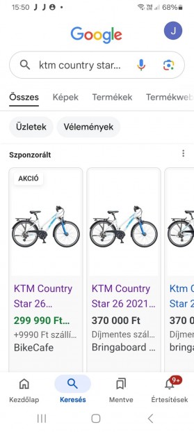 j KTM Country Star 26-os agydinams kerkpr 