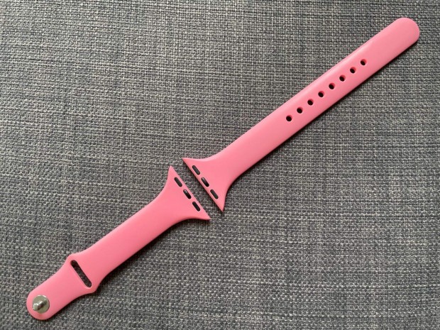 j Keskeny pink szilikon Apple Watch szj (38/40/41 mm)