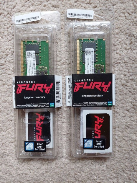 Új Kingston Fury 2 x 8GB DDR5 RAM 4800Mhz