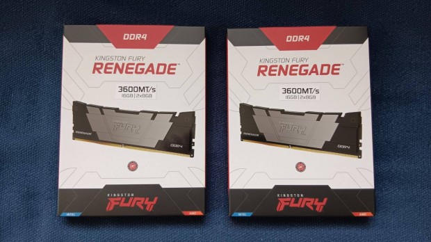 j Kingston Fury Renegade 16GB (2x8GB) DDR4 3600MHz eladak