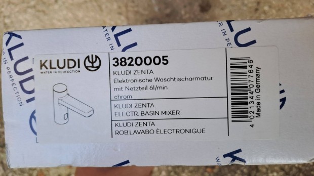 Új Kludi Zenta 3820005 elektronikus mosdócsaptelep