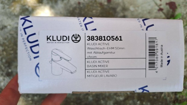 Új Kludi mosdócsaptelep leeresztőszelepes (50 mm), Active (383810561)