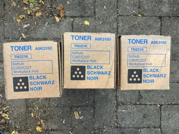 Uj Konica Minolta Bizhub Fekete Toner TN324K TN221K TN227K TN328K