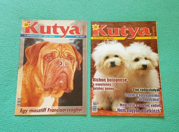 Új Kutya Szövetség magazinok (2003 és 2006-os szám)