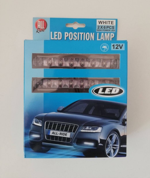 j LED helyzetjelz lmpa 12V 2x6 LED