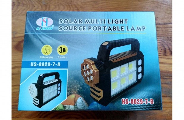 j!LED napelemes zseblmpa, jratlthet, kempingezshez stb