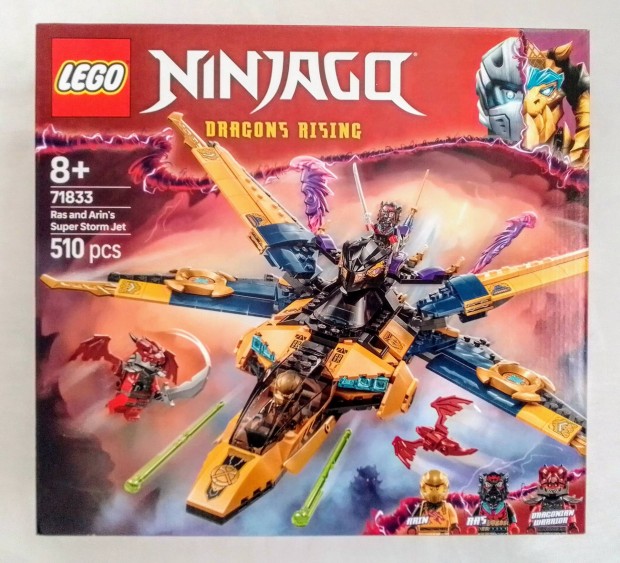 Új LEGO 71833 Ninjago Super Storm Jet építőkészlet