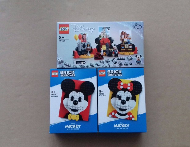 j LEGO Brick Sketches 40456 + 40457 + 40600 Disney 100 ve! Fox.rban