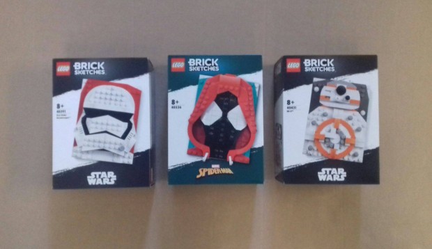 j LEGO Brick Sketches Marvel Star Wars 40391 + 40431 + 40536 Fox.rba