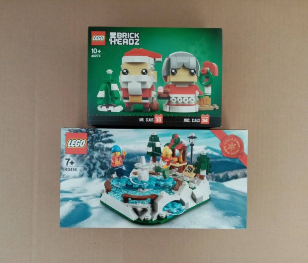 j LEGO Brickheadz 40274 Mr. Claus 40416 Karcsonyi Ideas Friends Fox