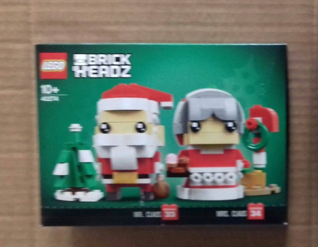 j LEGO Brickheadz 40274 Mr. Claus & Mrs. Claus Creator Friends City