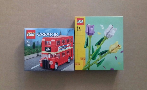 j LEGO Creator 40220 London busz 40461 Tulipnok. Duplo Friends Foxr