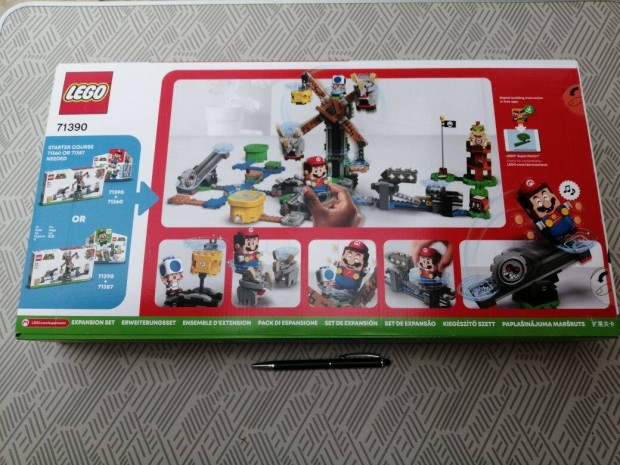 Új LEGO Super Mario-Reznor Knockdown-71390 kiegészítő szuperszett