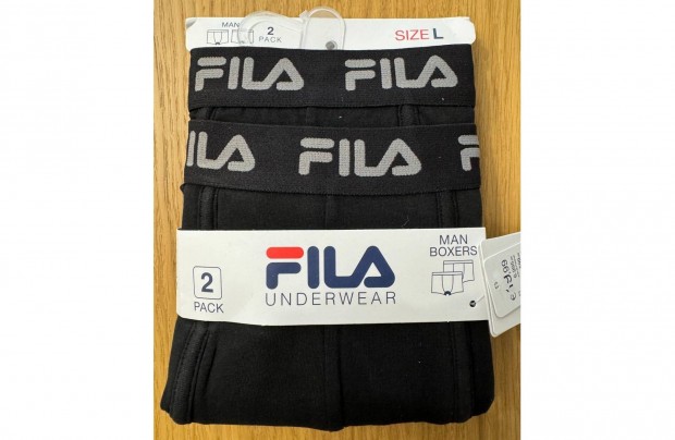 j L Fila Frfi Boxer 2 db Fekete Szrke Alsnadrg Fehrnem Als