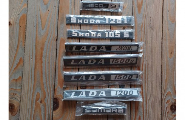 Új Lada Skoda Samara felirat embléma