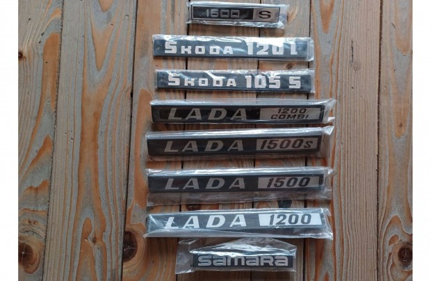 Új Lada Skoda Samara felirat embléma