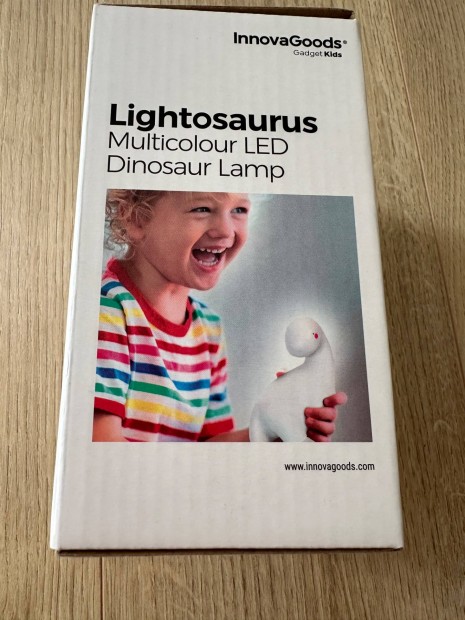 j Lightosaurus dinoszaurusz LED lmpa RGB sznekkel