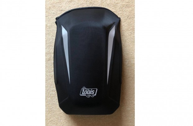 Új Louis fekete színű, merevfalú motoros hátizsák (18 liter)