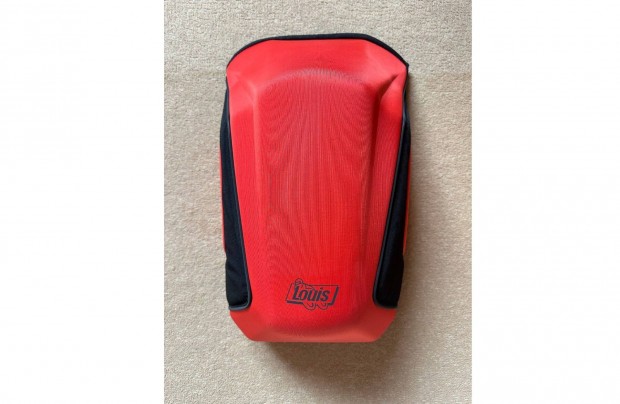 Új Louis piros színű, merevfalú motoros hátizsák (18 liter)