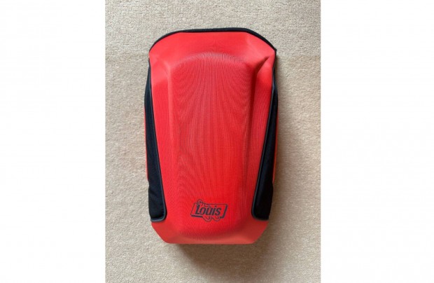 Új Louis piros színű, merevfalú motoros hátizsák (18 liter)
