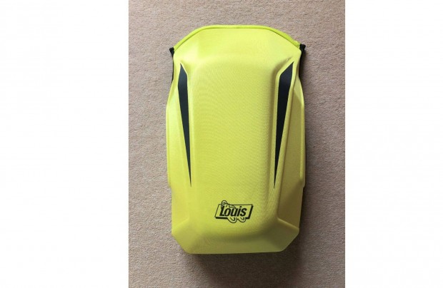 Új Louis sárga színű, merevfalú motoros hátizsák (18 liter)