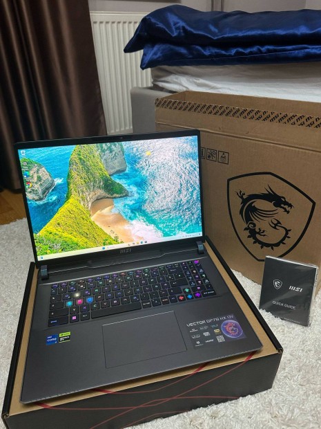 Új MSI Vector 17 Gaming Laptop / Rtx 4080 / 240 Hz Qhd / 13700HX