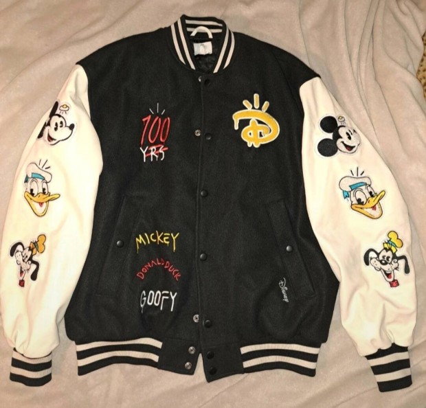 j M-es limitlt Disney 100 varsity baseball bomber dzseki kabt