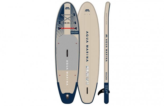 Új Magma SUP deszka (Earth Wave) - Prémium All-around iSUP, 3.4m/15cm