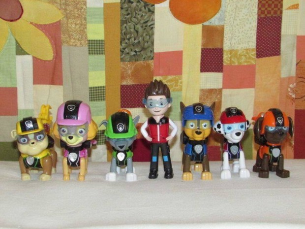 j Mancs rjrat figura szett, 7 db-os Paw Patrol jtkfigura szett